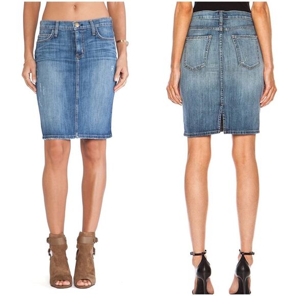 Current Elliott Leopard Denim Mini Skirt Size 25 - Picture 8 of 9